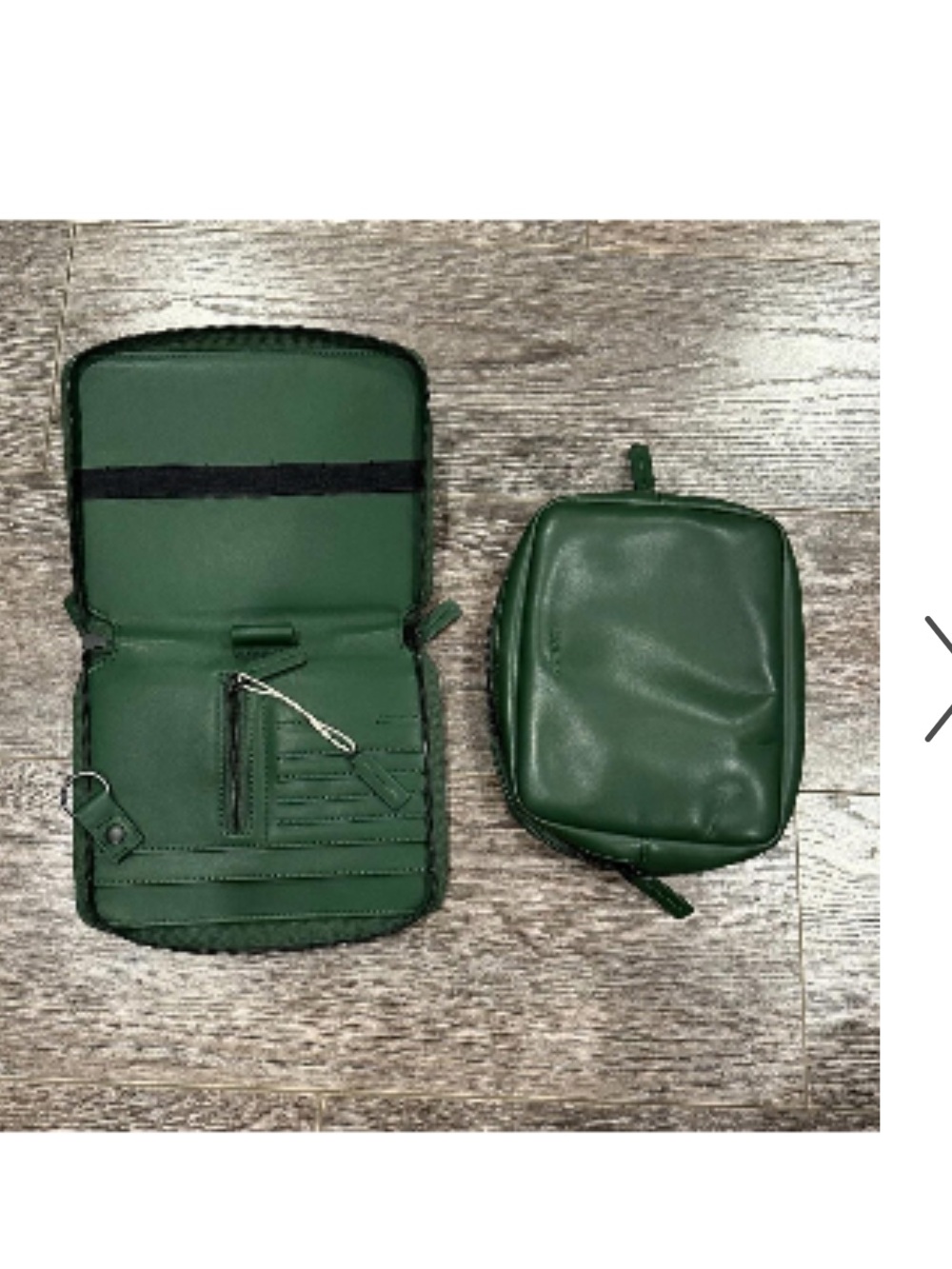 Monos Travel Metro Folio Kit & Pouch Green Great Condition